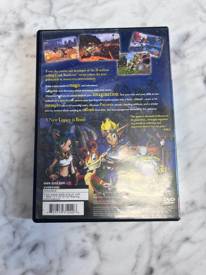 Jak and Daxter Precursor Legacy PS2 Playstation 2 CASE & MANUAL ONLY NO GAME   CO11426