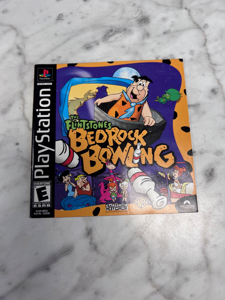 The Flintstones Bedrock Bowling PS1 Playstation MANUAL ONLY  MO92425