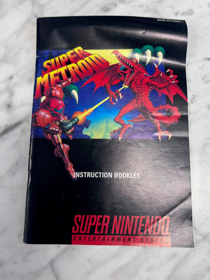 Super Metroid SNES Super Nintendo MANUAL ONLY  MO92425