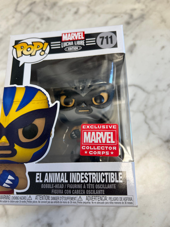 Funko Pop! Marvel Exclusive Lucha Libre Edition El Animal Indestructible #711