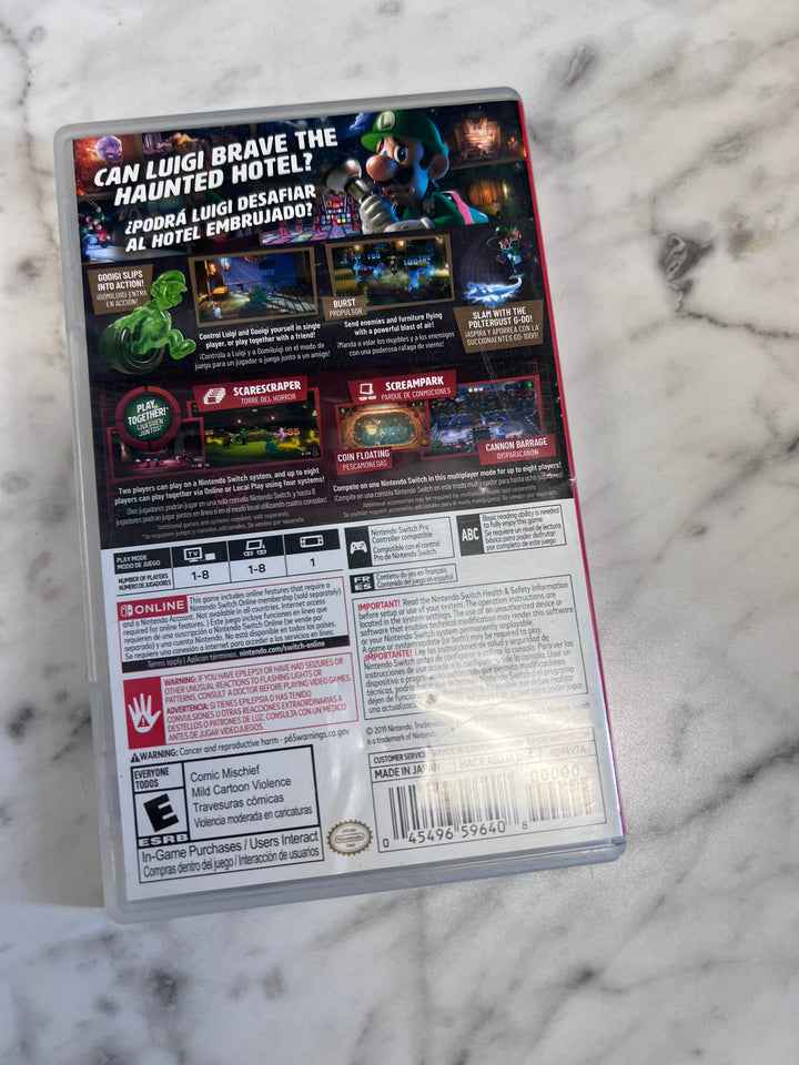 Luigi's Mansion 3 Nintendo Switch EMPTY CASE ONLY NO GAME   CO11426
