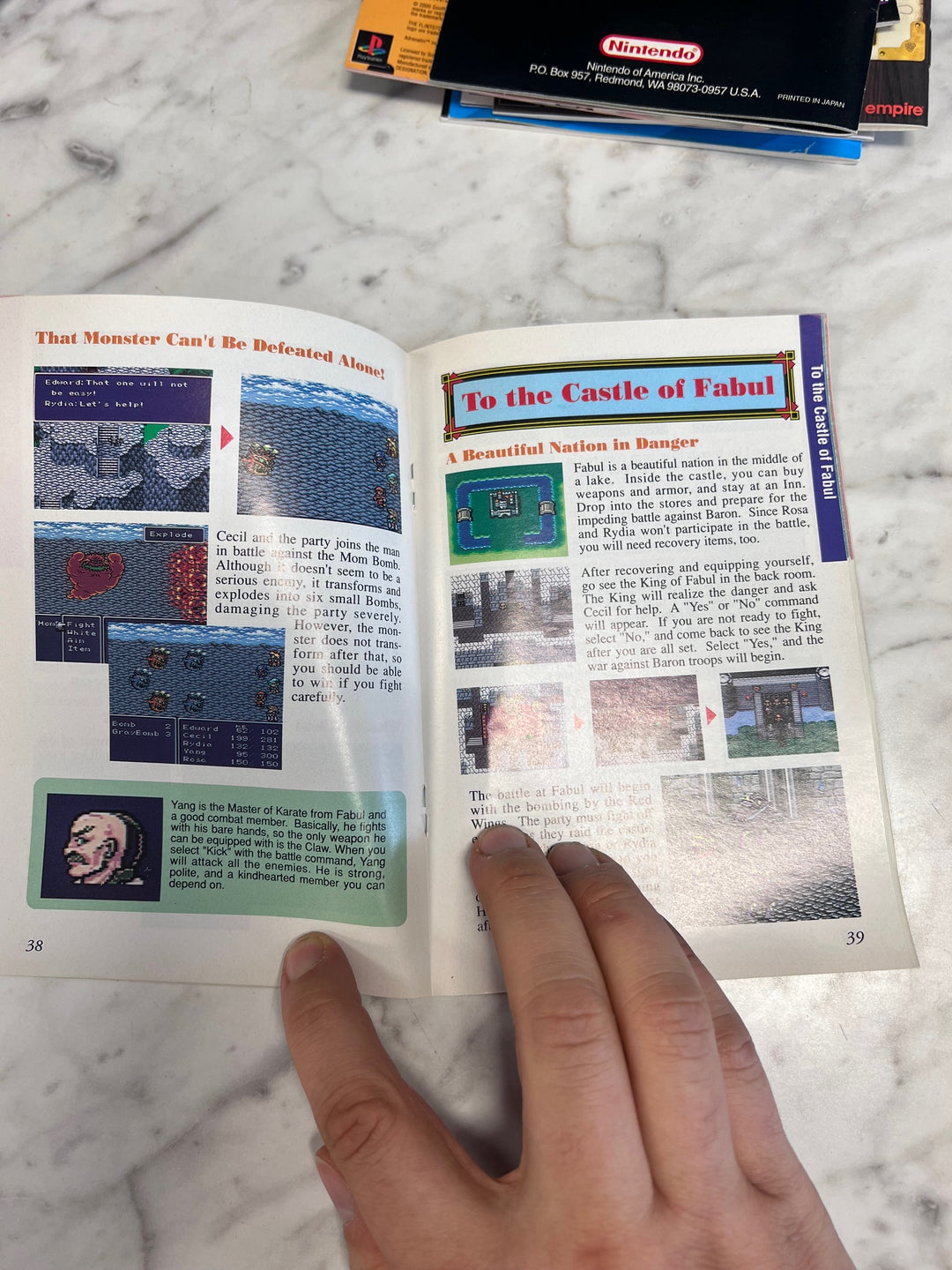 Final Fantasy II SNES Super Nintendo MAP & MANUAL ONLY  MO92425