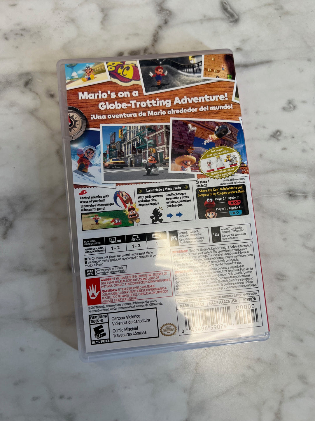Super Mario Odyssey Nintendo Switch CASE ONLY CO121224