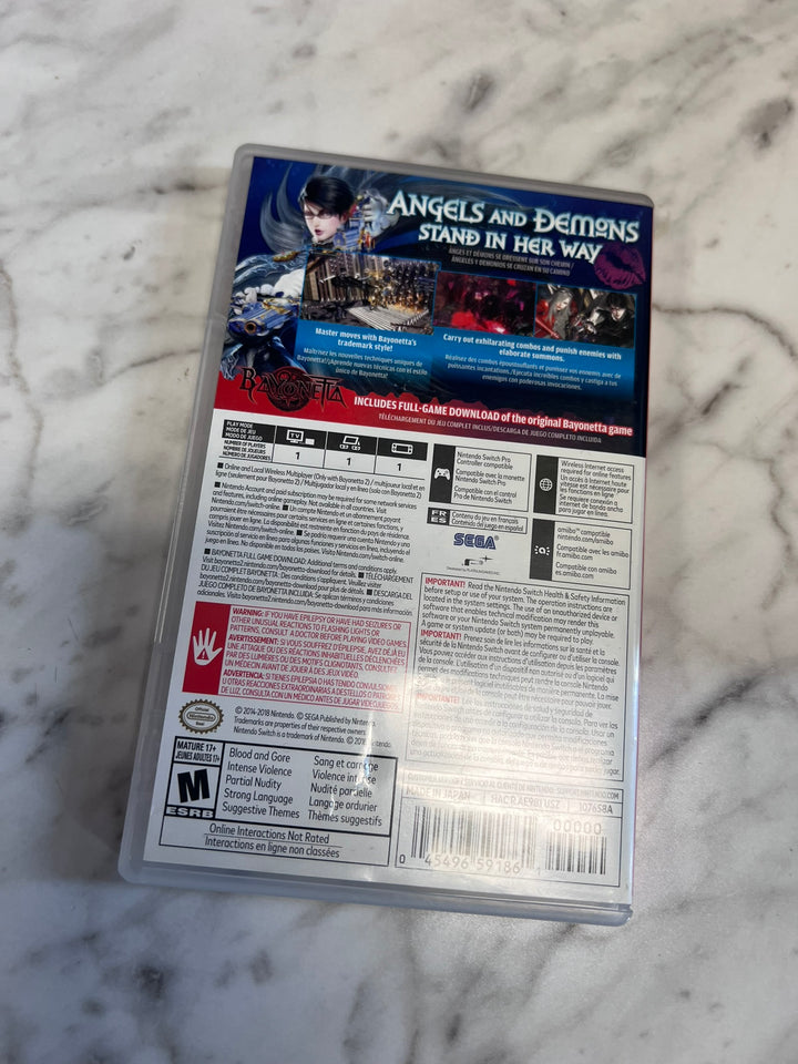 Bayonetta 2 Nintendo Switch CASE ONLY NO GAME   CO11426