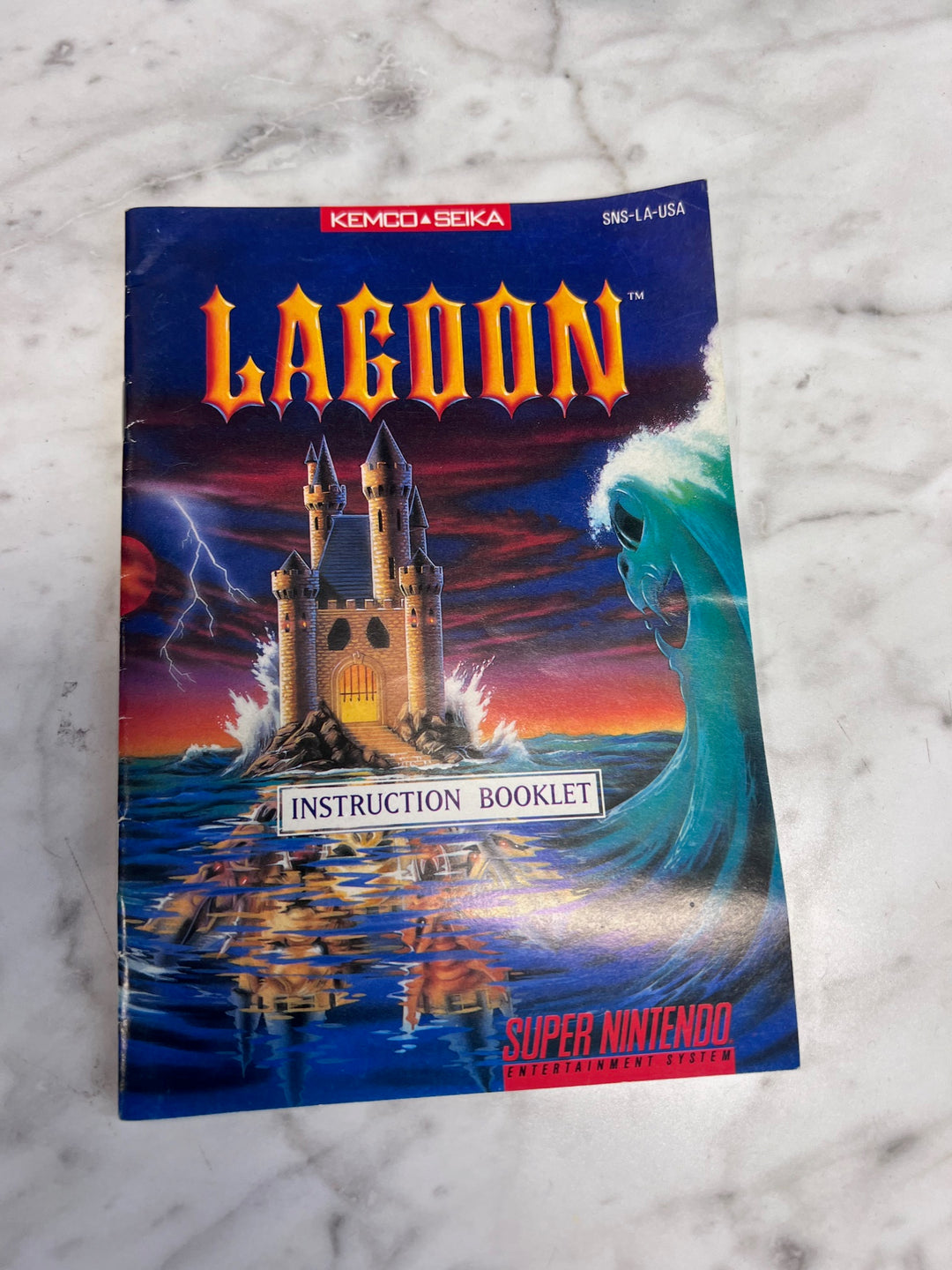 Lagoon Super Nintendo SNES MANUAL ONLY  MO92425