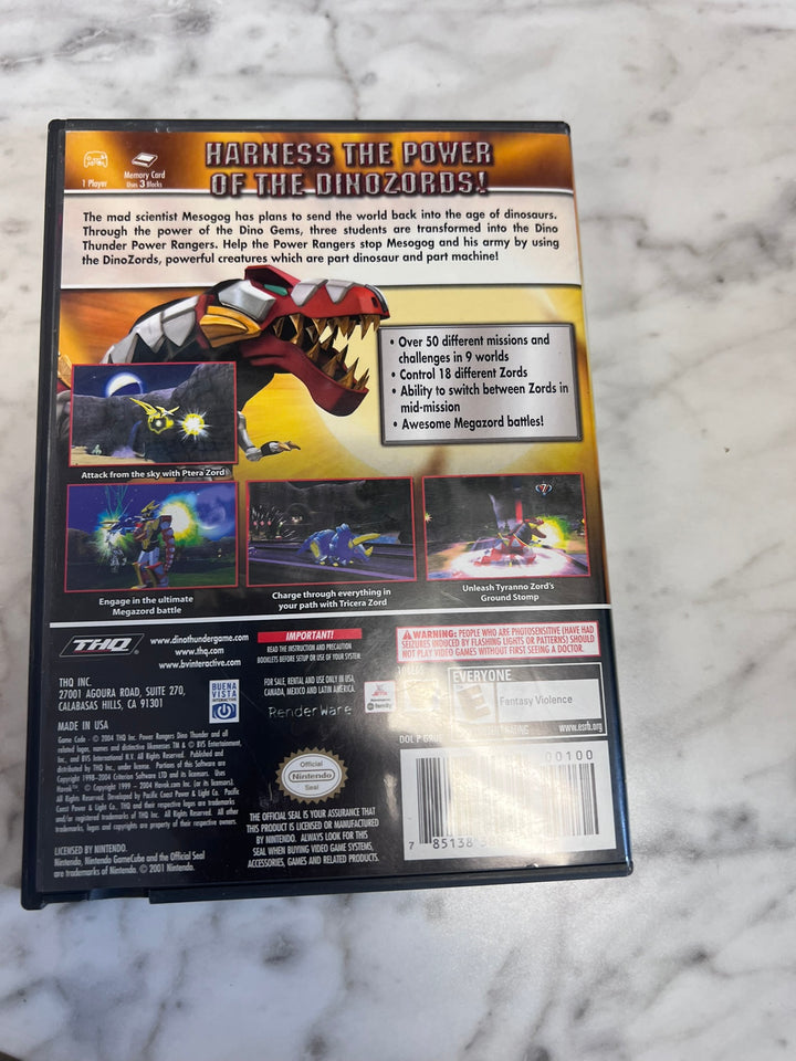 Power Rangers Dino Thunder Nintendo Gamecube CASE ONLY NO GAME   CO11426