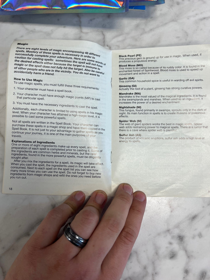 Ultima The False Prophet Super Nintendo SNES MANUAL ONLY  MO92425