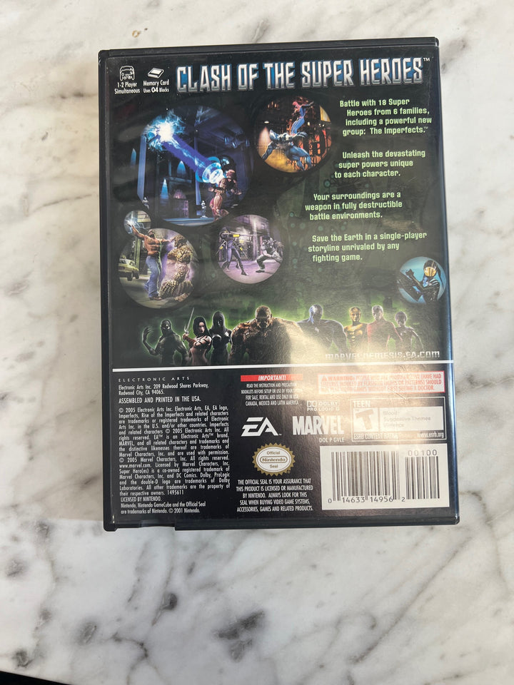 Marvel Nemesis Rise of the Imperfects for Nintendo Gamecube CASE ONLY CO121224
