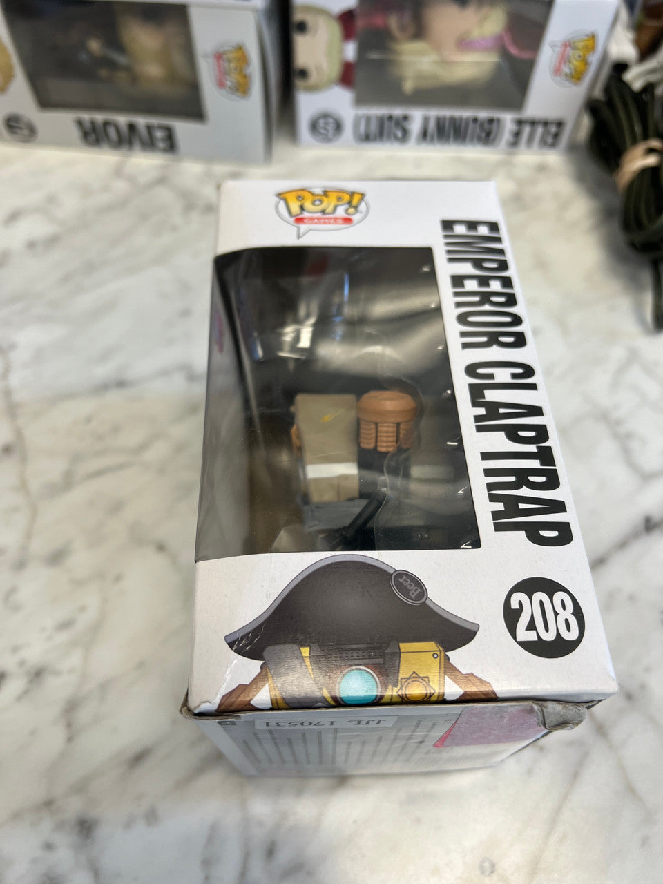 Funko Pop Borderlands Claptrap Emperor #208 Faded box