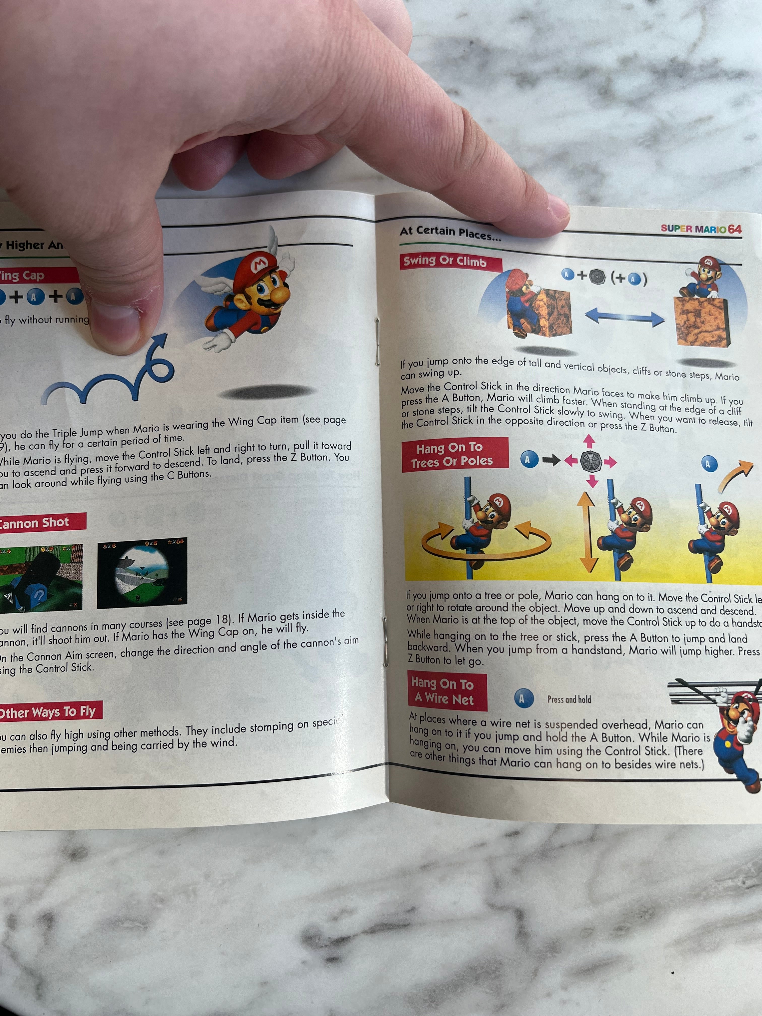 Super Mario 64 for Nintendo 64 N64 Manual ONLY No Game MP91124