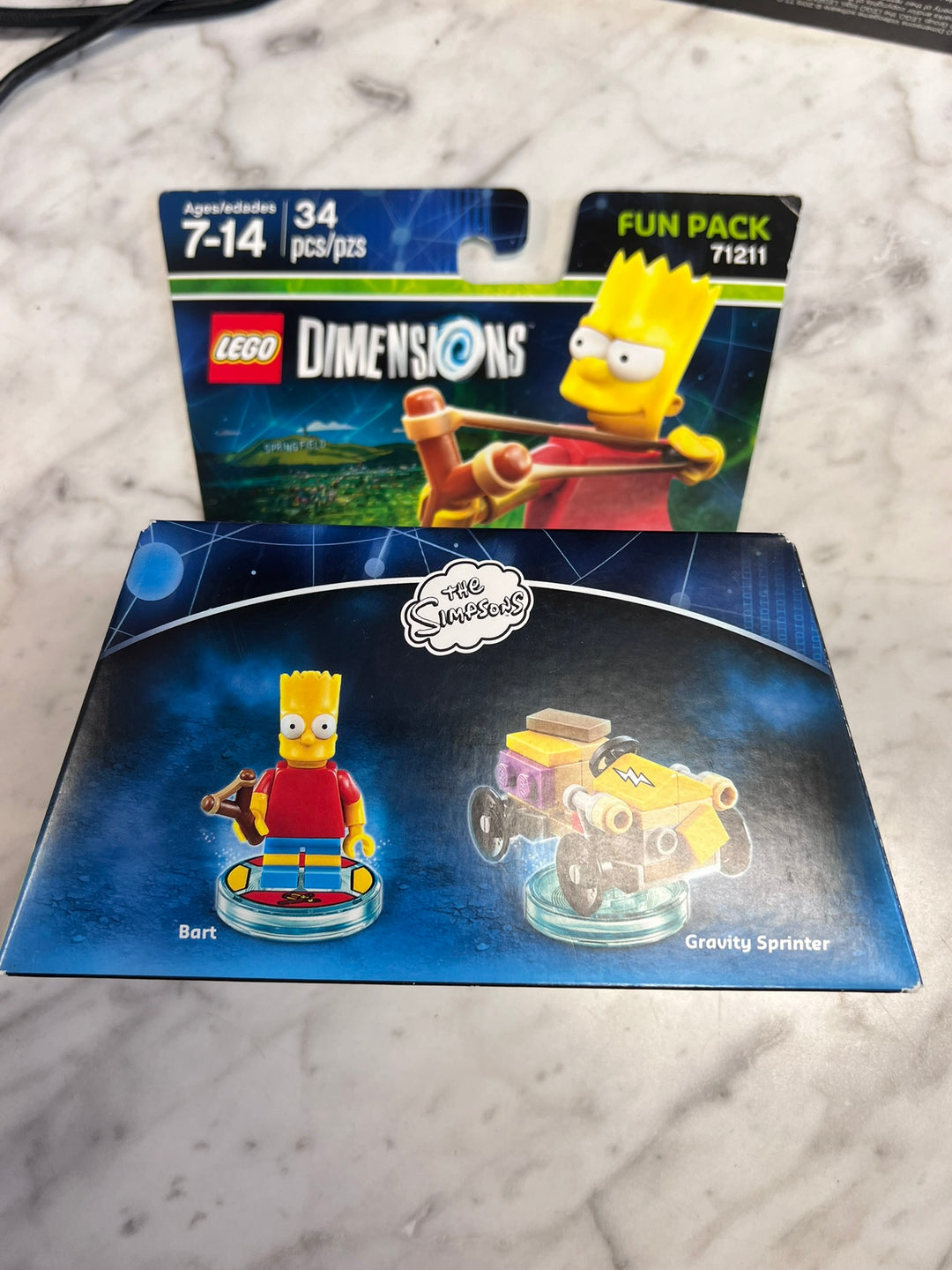 LEGO DIMENSIONS: Bart Simpson Fun Pack (71211) 100% Complete w/Manual UA11326