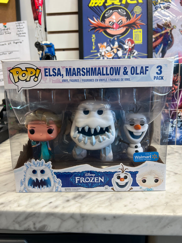 Funko Pop! Vinyl: Pixar - Elsa, Marshmallow & Olaf - 3 Pack - Walmart FP62424