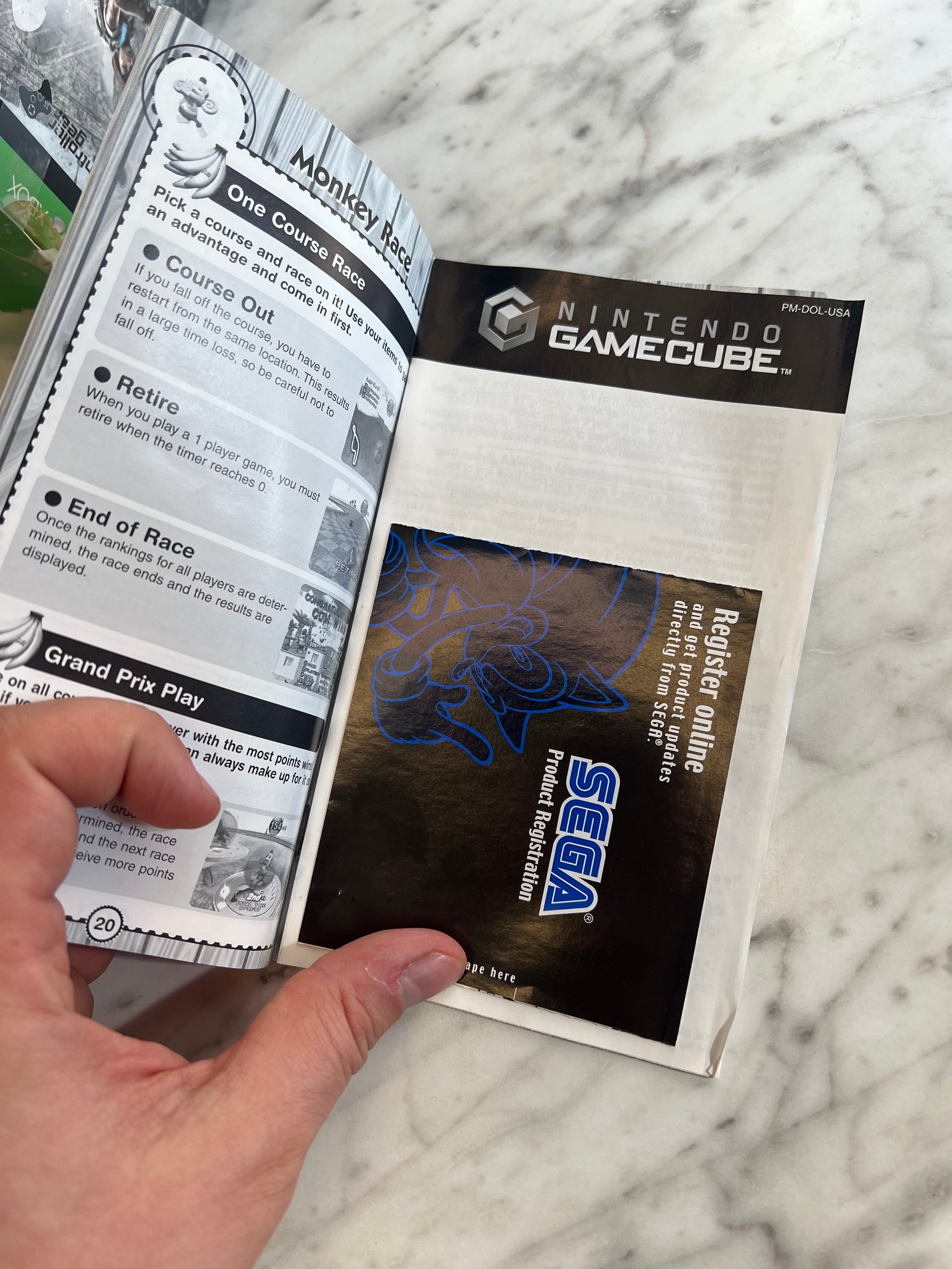 Super Monkey Ball Nintendo Gamecube Manual ONLY No Game MP91124