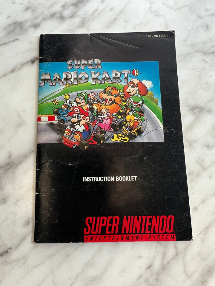 Super Mario Kart for SNES Super Nintendo Manual ONLY No Game    MP91124