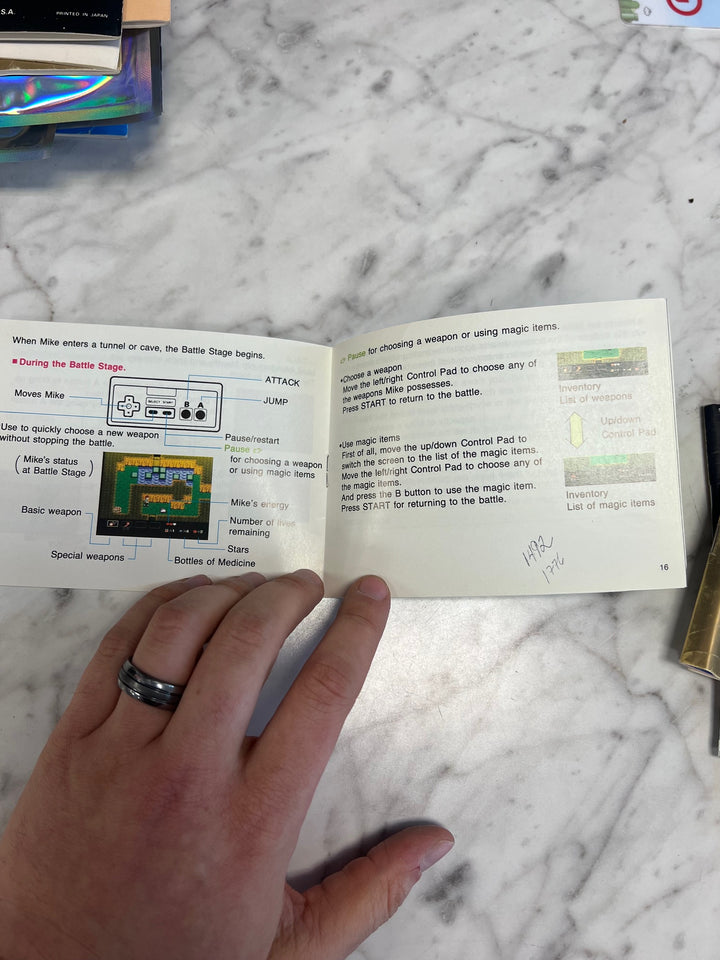 Star Tropics Nintendo NES MANUAL ONLY  MO92425