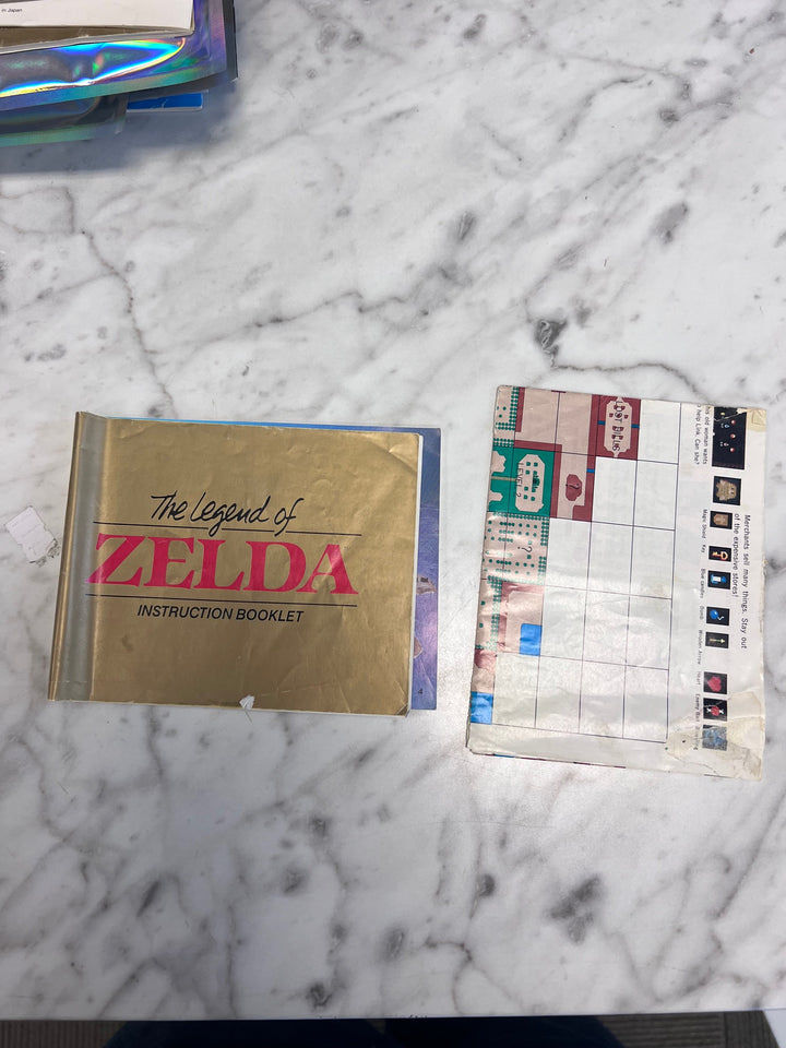 The Legend of Zelda Nintendo NES MANUAL & MAP ONLY  MO92425