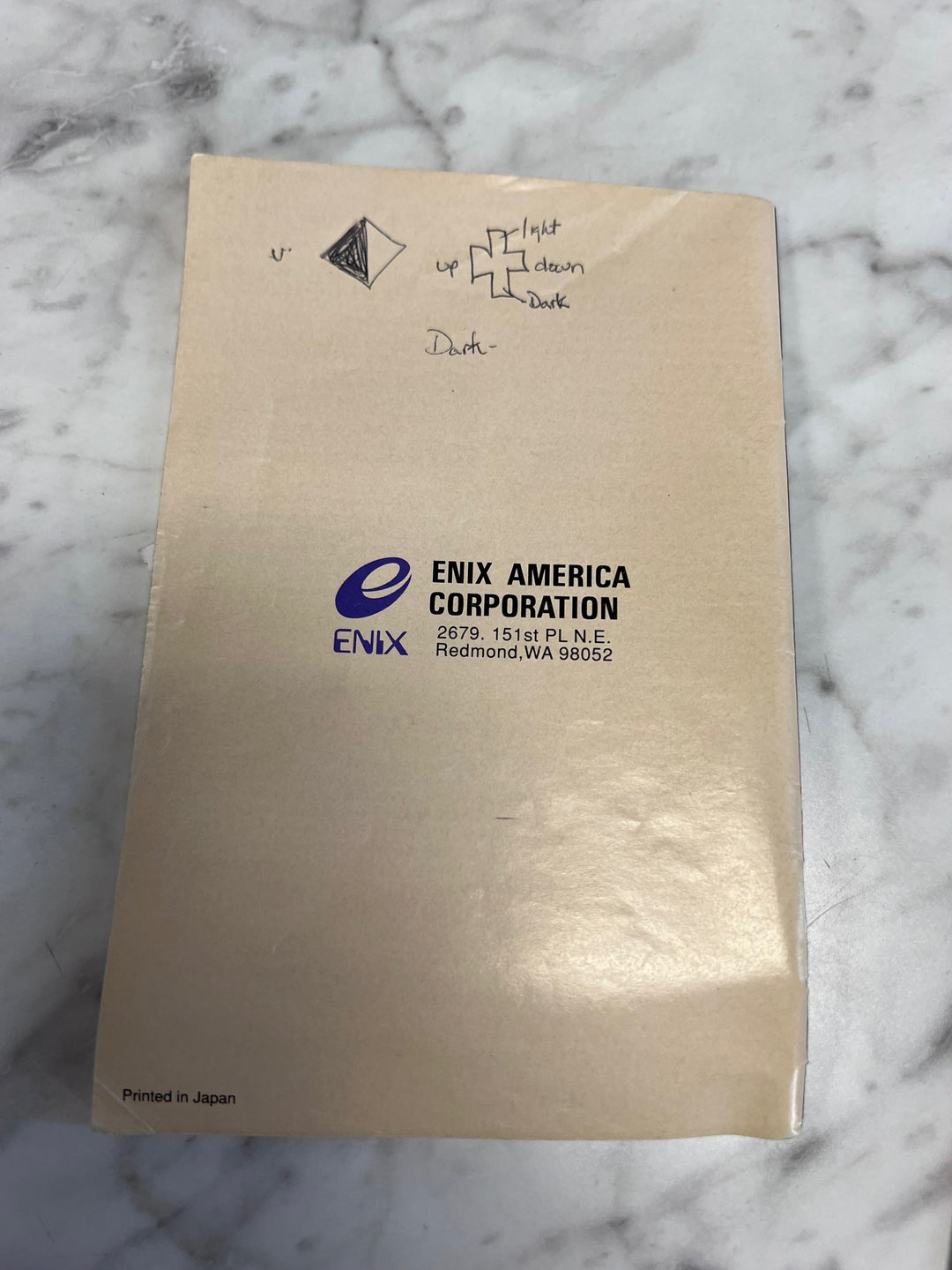 Dragon Warrior III Nintendo NES Explorer's Handbook & TORN map ONLY  MO92425