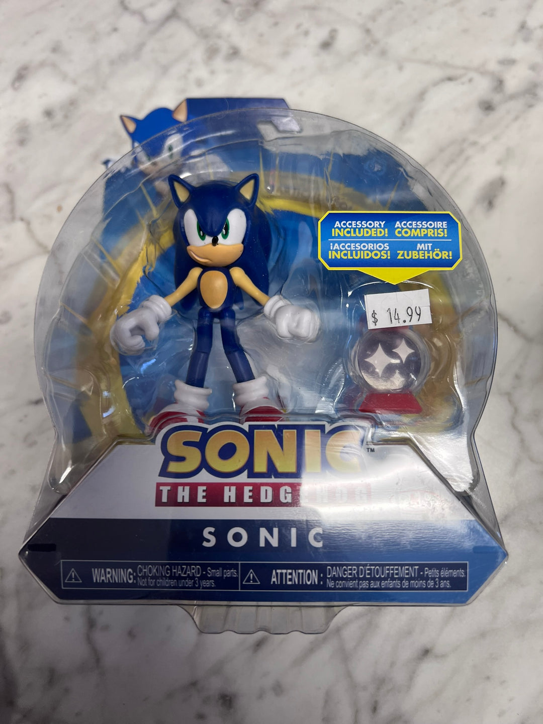 Sonic the Hedgehog - Sonic & Invincible Item Box- 4-Inch Figure Jakks Pacific NT11326