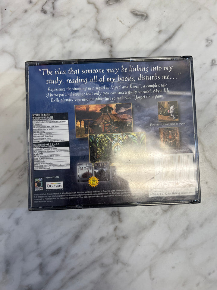 Myst III 3 Exile PC Ubi Soft 2001    UD12424