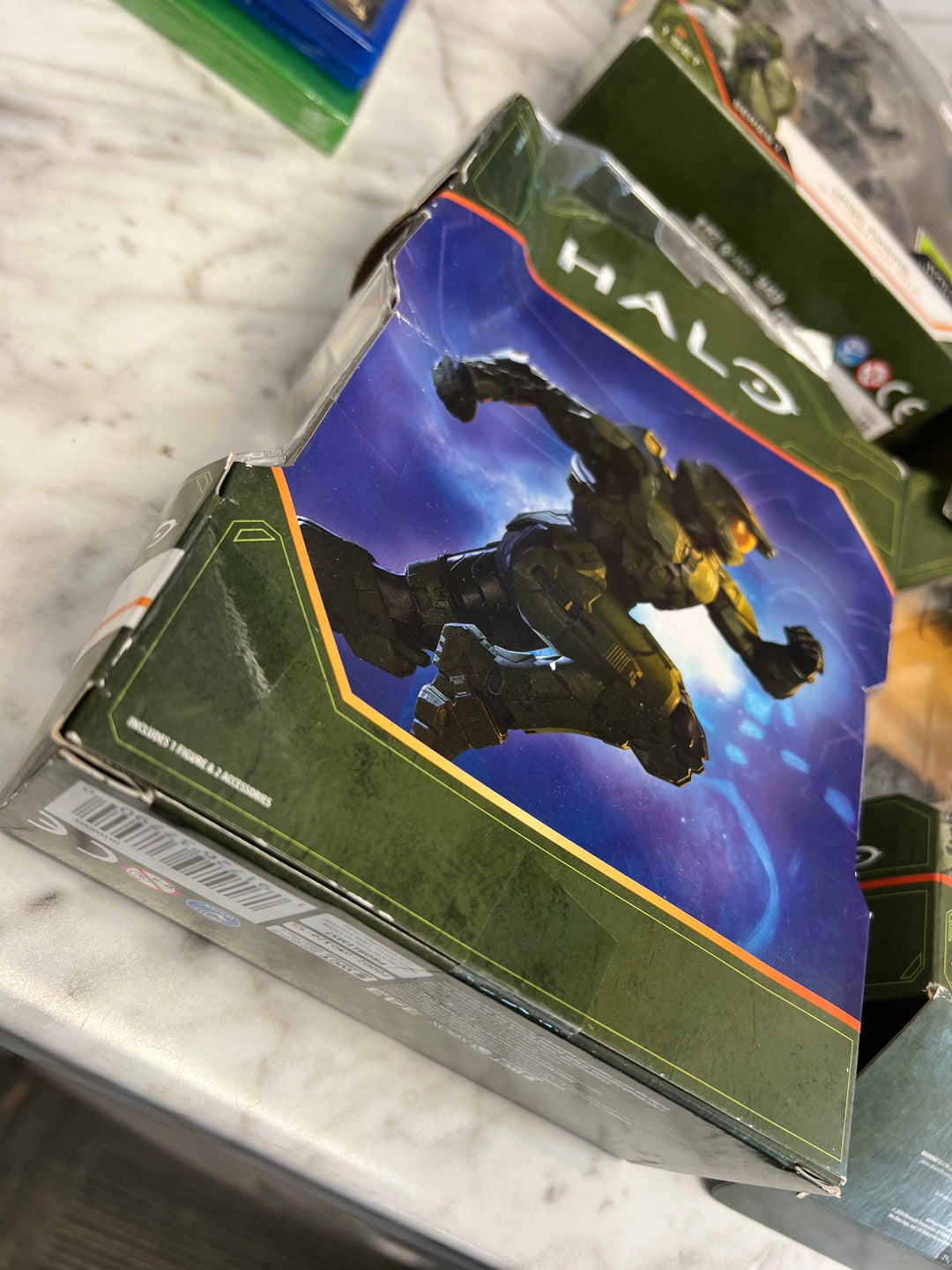 Set Lot of 6 Halo Action Figures Jazwares Spartan Marine Pilot Brute etc Box wear U4425