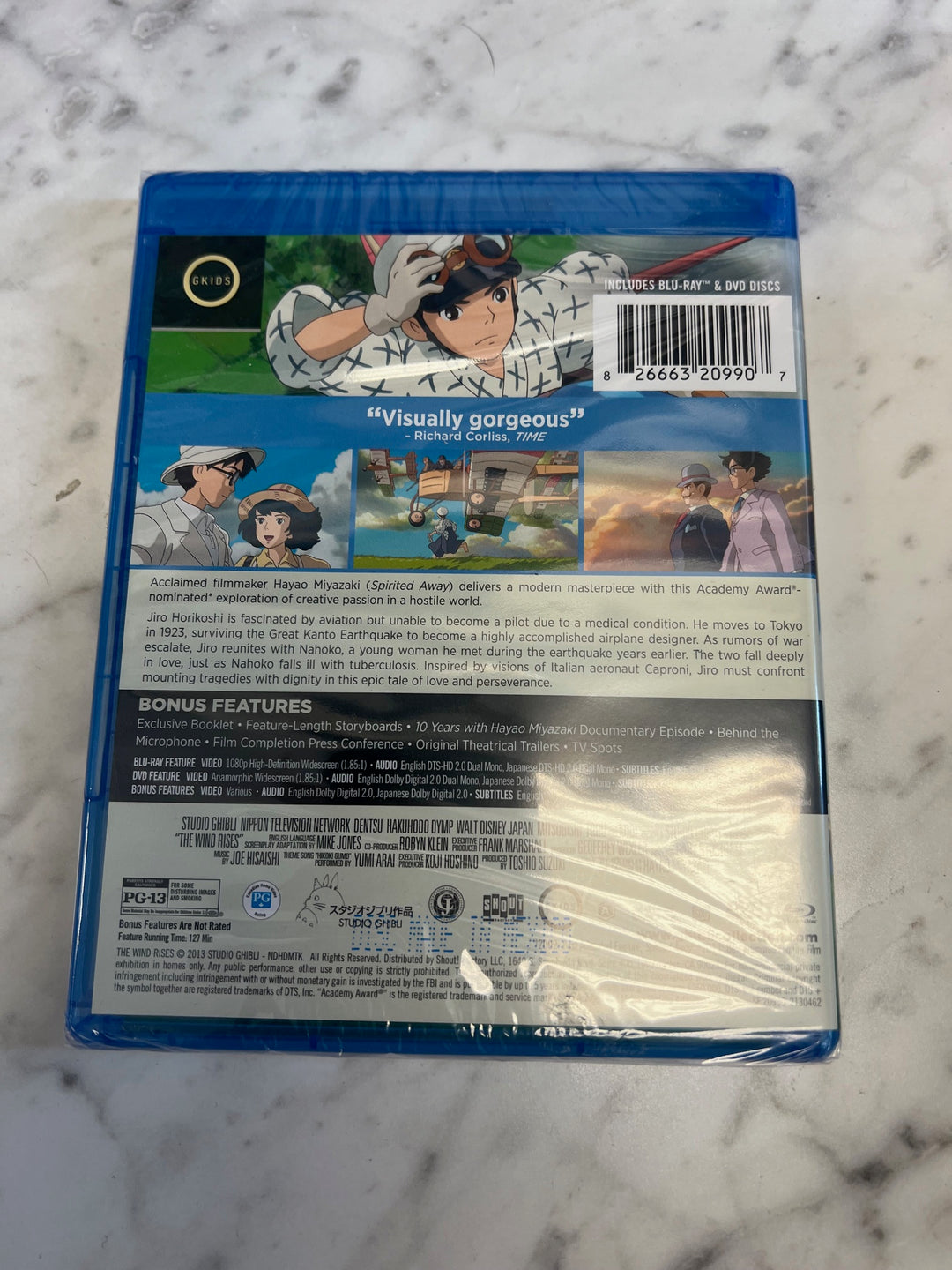 The Wind Rises [Blu-ray + DVD] NEW NW91224