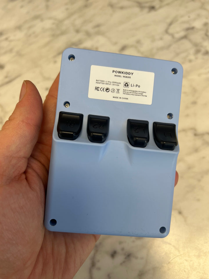 Powkiddy RGB20S Retro Handheld Emulator Game Console Blue  A63025