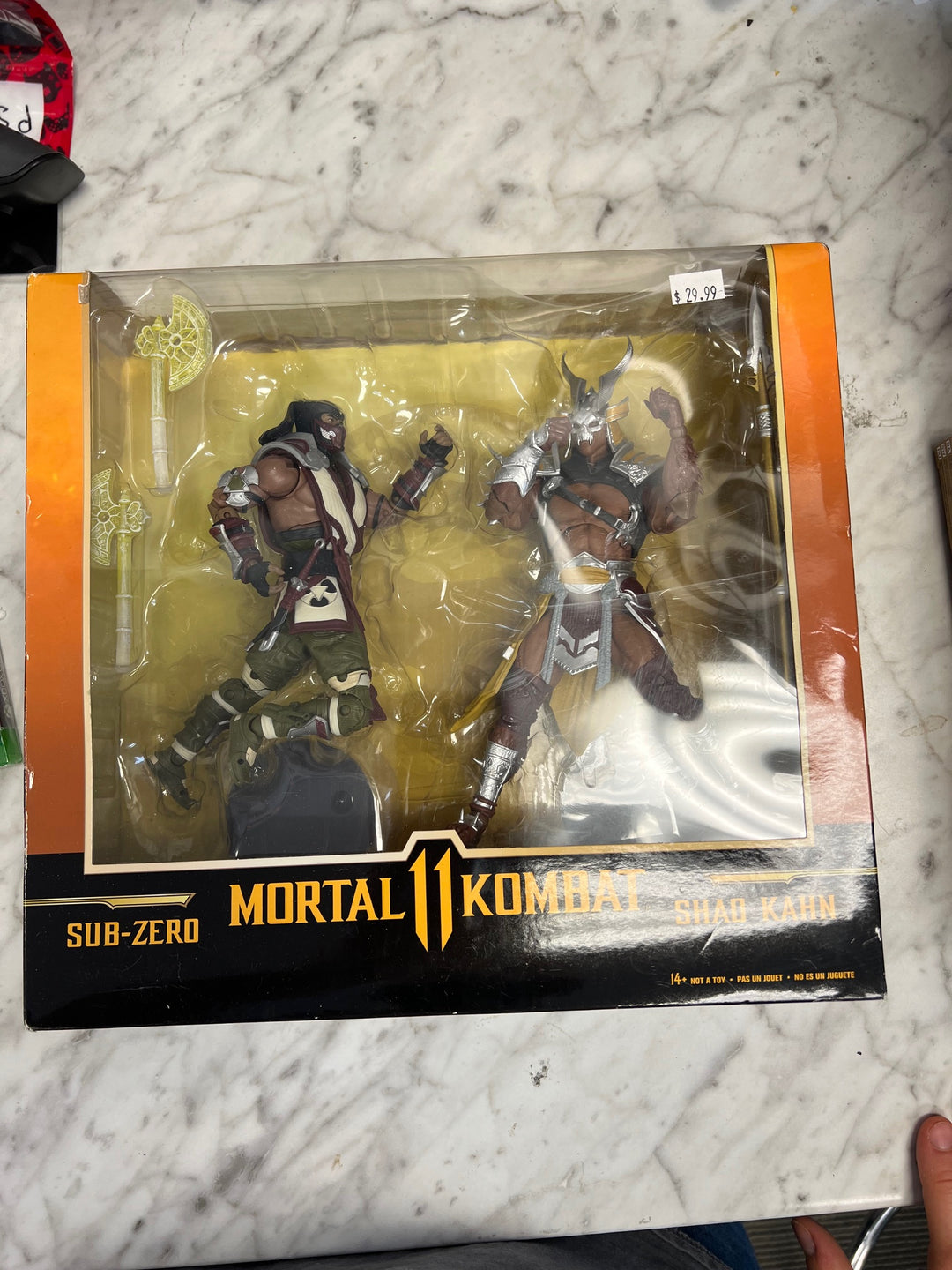 McFarlane Toys Mortal Kombat 11 2 Pack Sub Zero vs Shao Kahn 7” Figures U4425