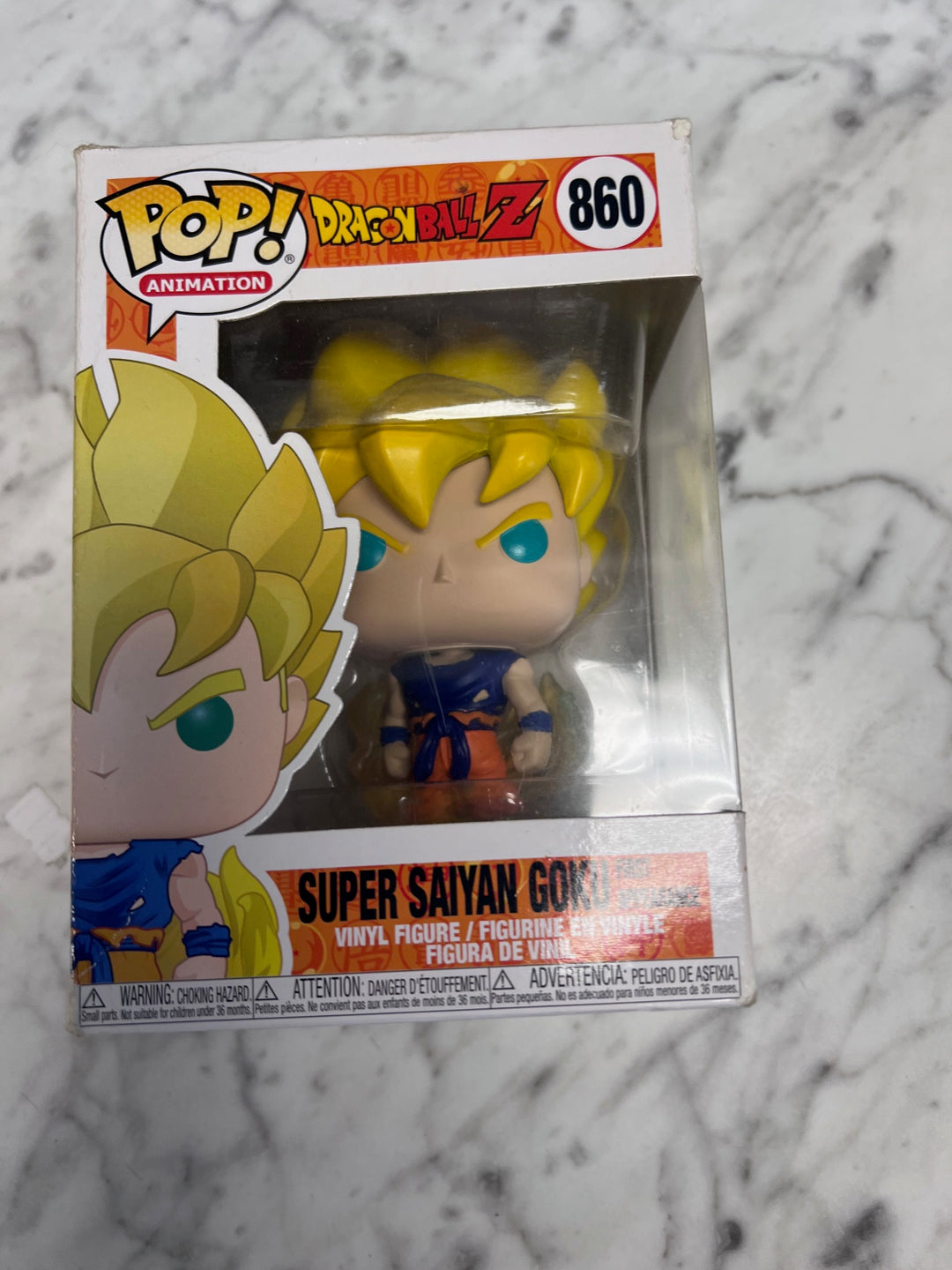 Funko Pop! Super Saiyan Goku First Appearance #860 Worn Box FP92425