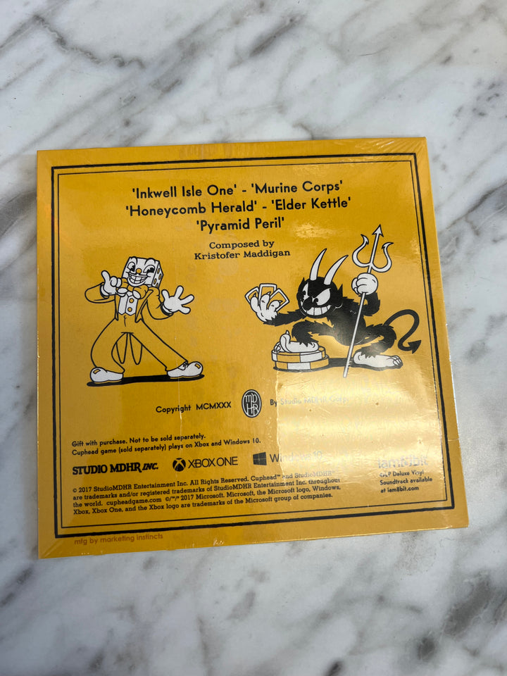 Cuphead Don't Deal With The Devil US PROMO CD Soundtrack Sampler Xbox 5 Tracks DN62524