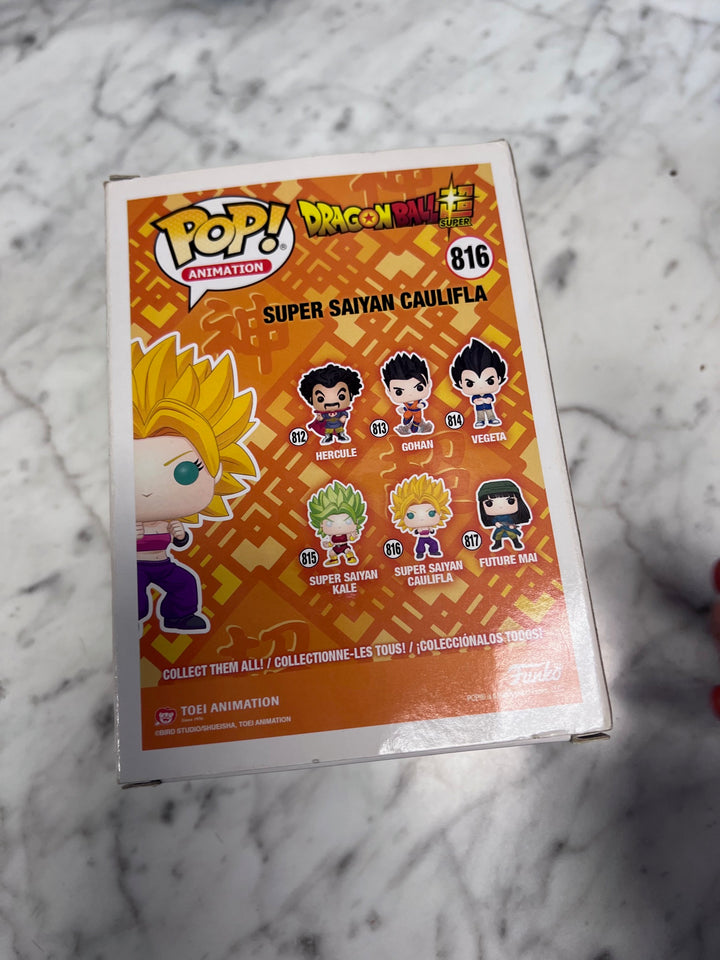 Funko Pop! Super Saiyan Caulifla #816 Dragon Ball Super Rough Box FP92425