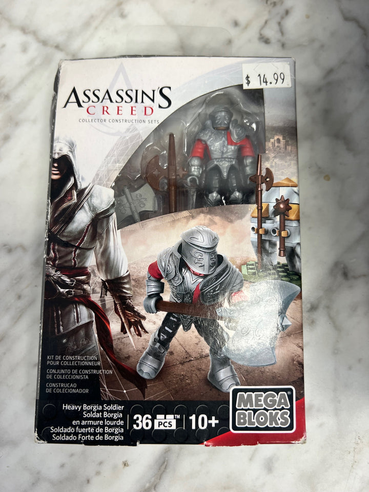 Mega Bloks Assassin's Creed II Heavy Borgia Soldier CNG89 2015 NIB Box Damage U4425