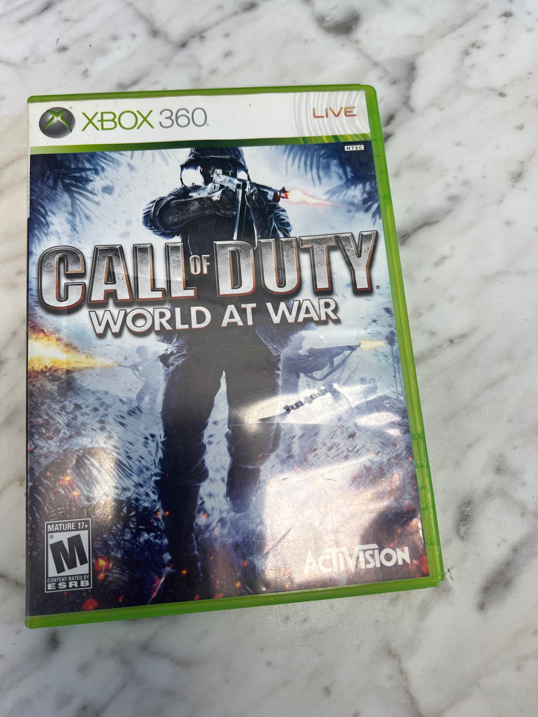 Call of Duty World At War Microsoft Xbox 360 CASE ONLY CO63025