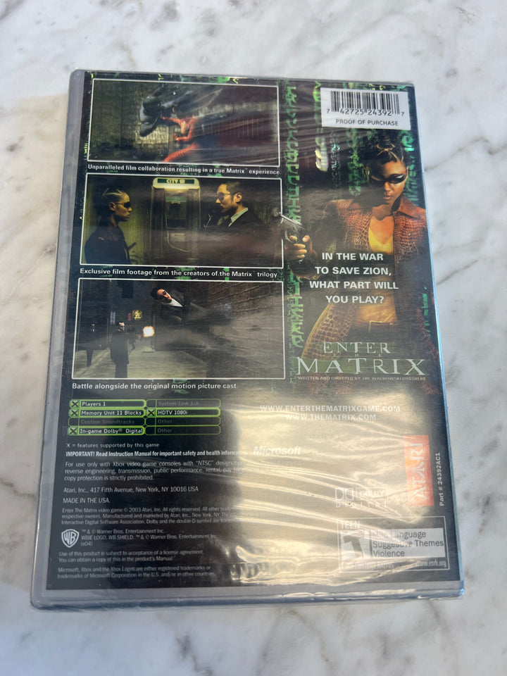 Enter the Matrix Platinum Hits (Microsoft Xbox, 2003) Brand New Sealed DN62524