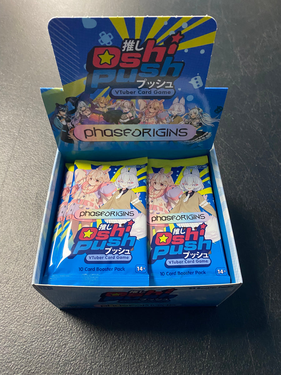 Oshi Push: VTuber Card Game - Phase Origins - Booster Pack MD11725 Core Gaming Oshi Push: VTuber Card Game - Phase Origins - Booster Pack MD11725 Core Gaming