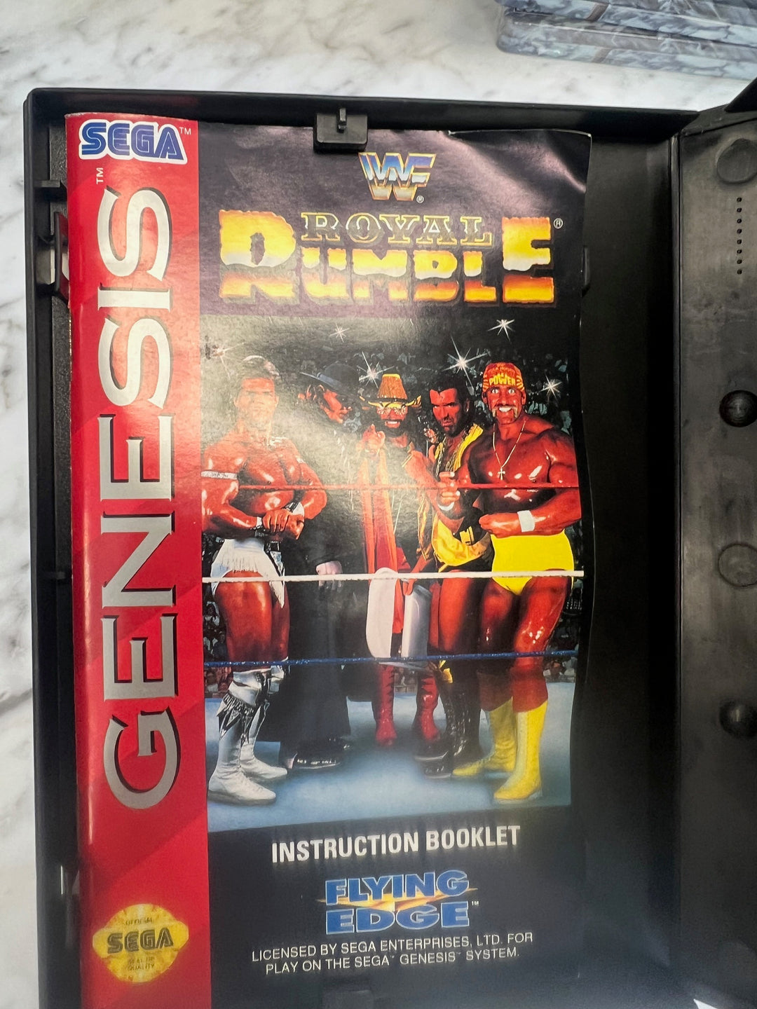 WWF Royal Rumble for Sega Genesis CASE and MANUAL ONLY CO91224