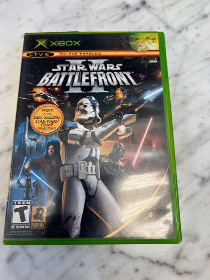 Star Wars Battlefront II Original Xbox CASE AND MANUAL ONLY CO63025