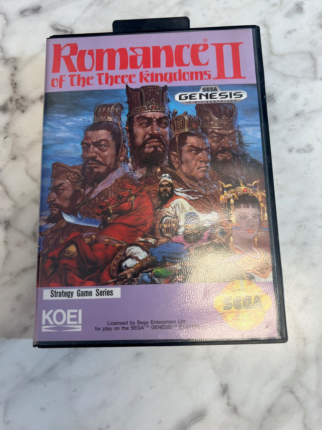 Romance of the Three Kingdoms II for Sega Genesis CASE ONLY CO91224