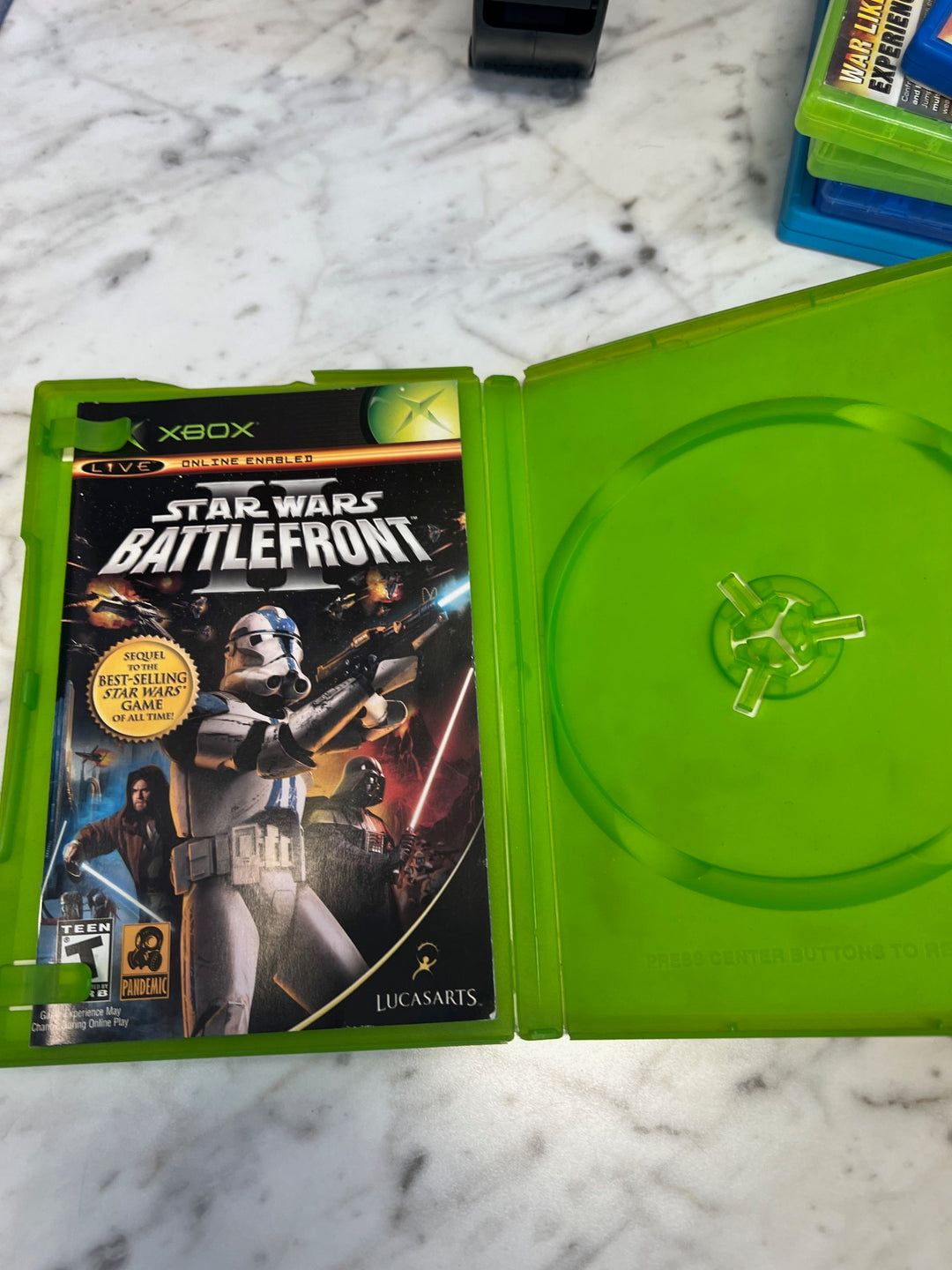 Star Wars Battlefront II Original Xbox CASE AND MANUAL ONLY CO63025