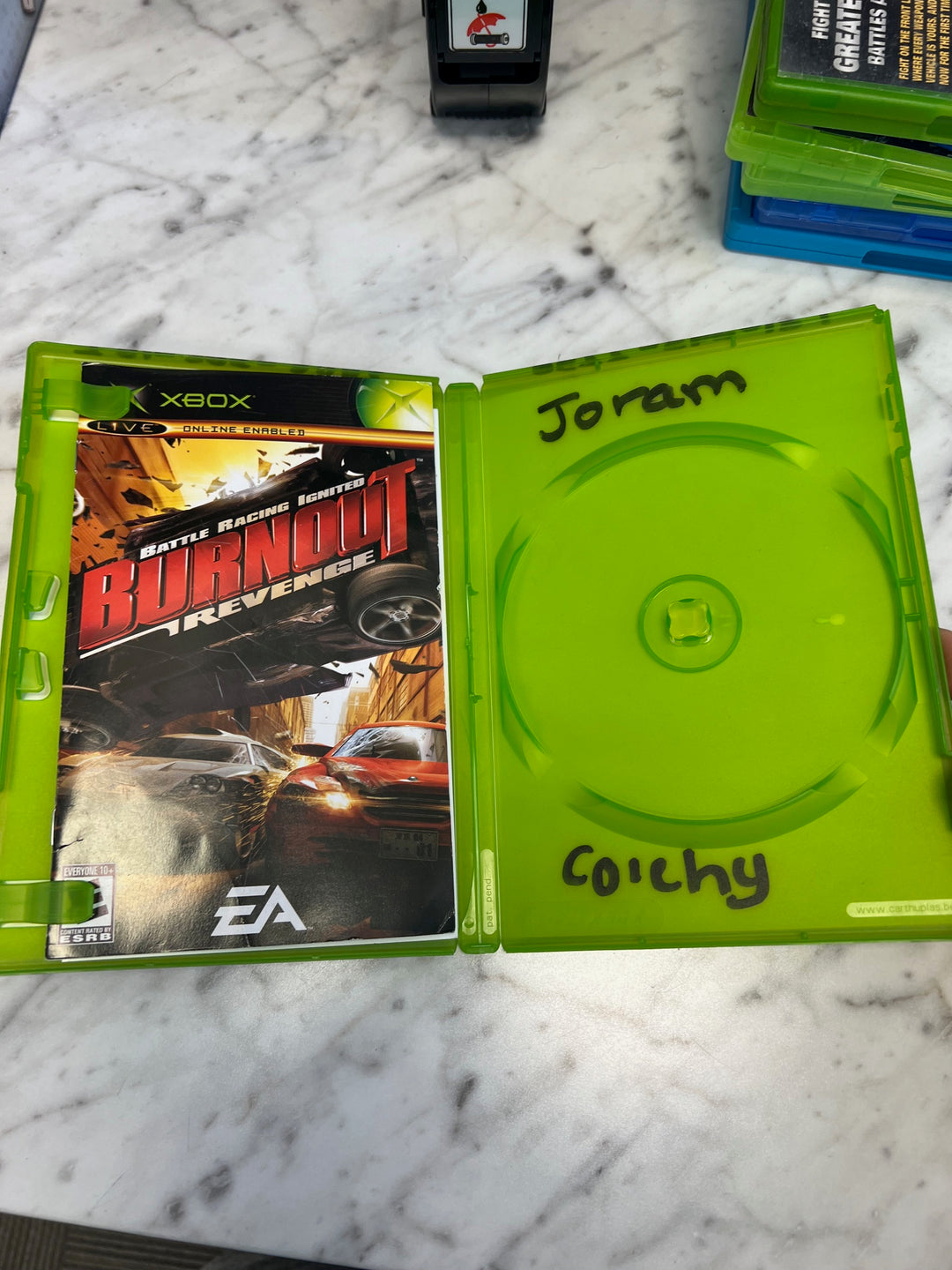 Burnout Revenge Original Xbox CASE AND MANUAL ONLY CO63025