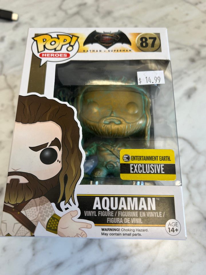 Funko Pop! Vinyl: DC Comics - Aquaman - (Patina) - Entertainment Earth