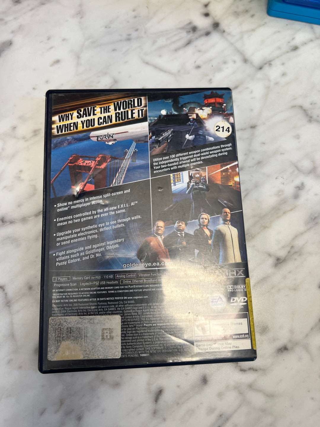 Goldeneye Rogue Agent PS2 Playstation 2 Case only CO63025