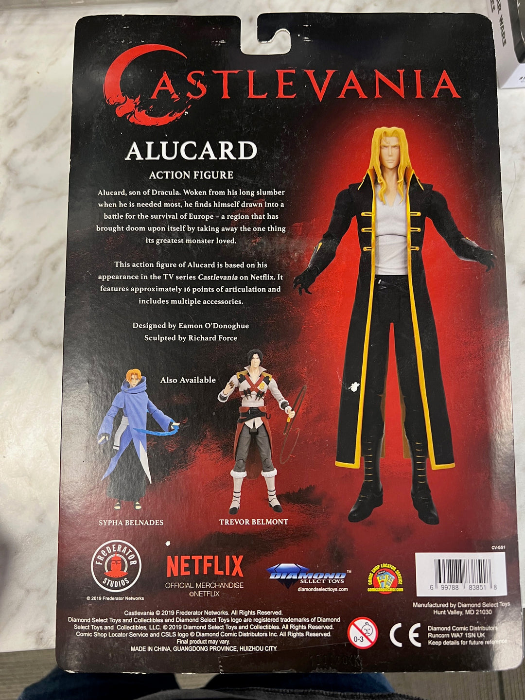 NEW - Alucard Netflix Castlevania Action Figure - BNIB N4425