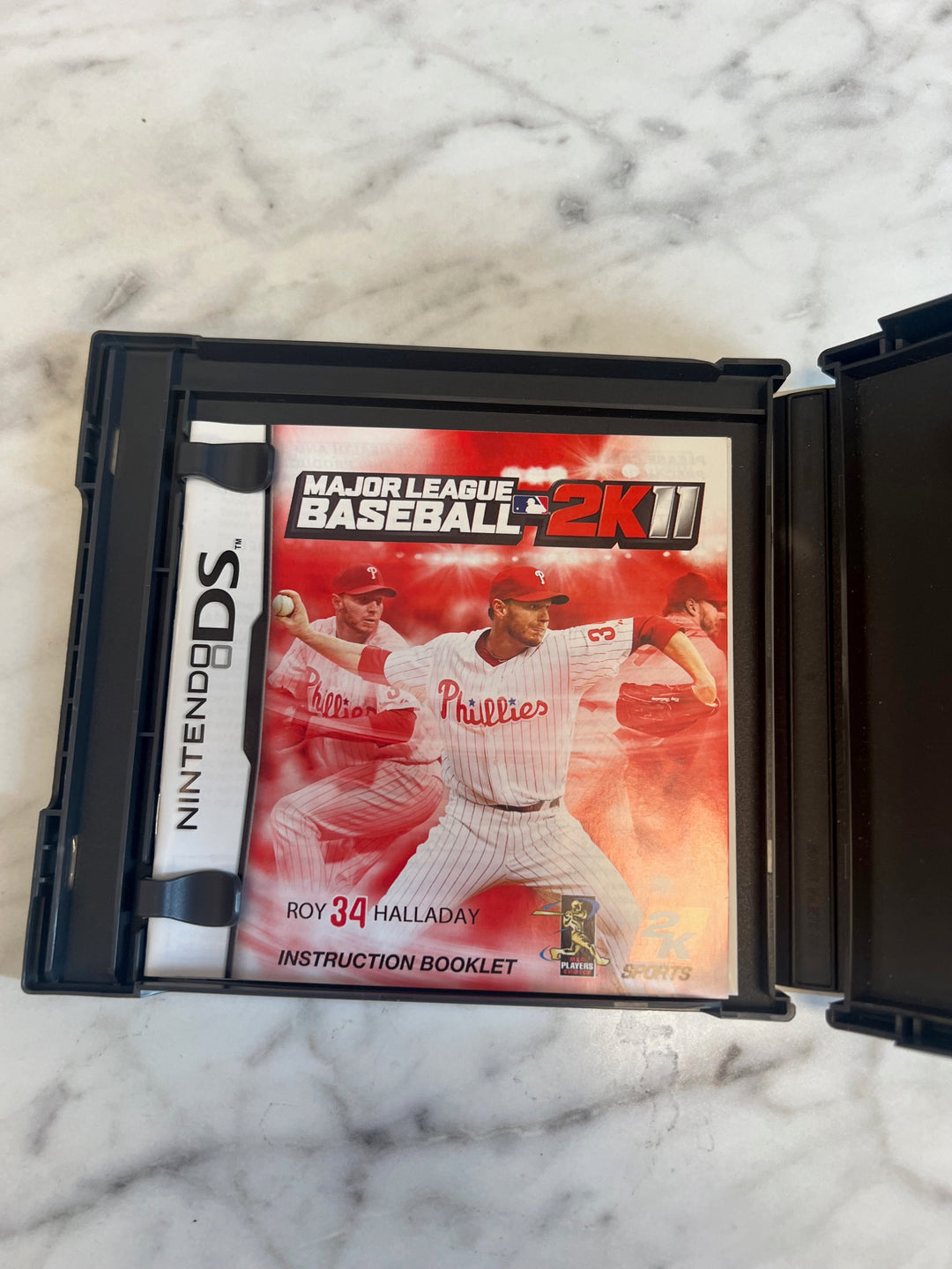 Major League Baseball 2K11 Nintendo DS CASE AND MANUAL ONLY NO GAME CO91224