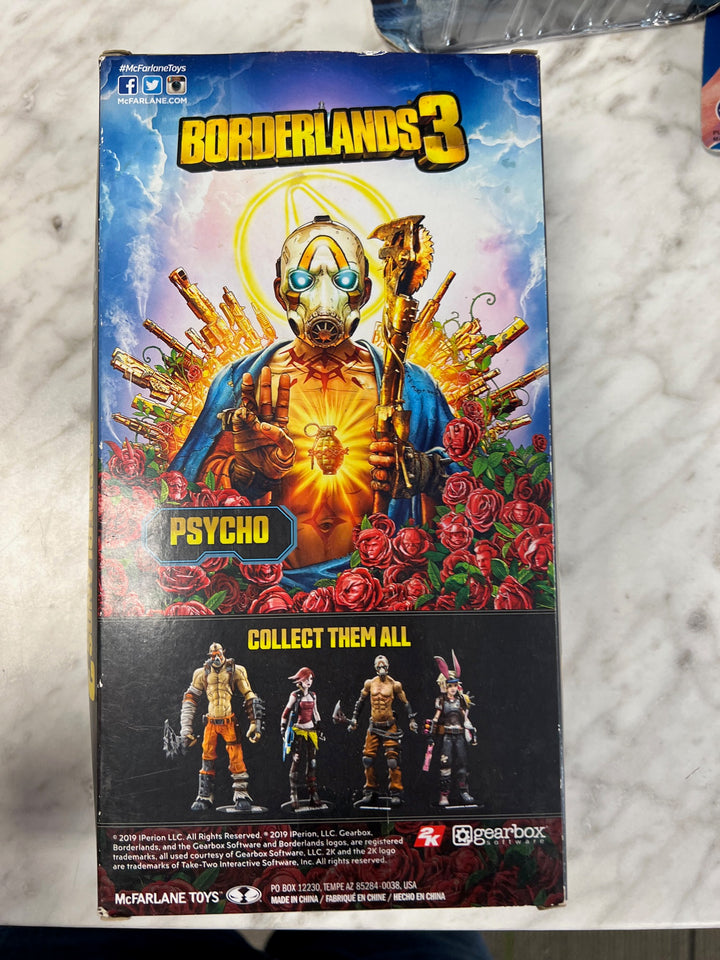 McFarlane Toys Borderlands 3 - Psycho Action Figure 2019 New - Box Wear N4425