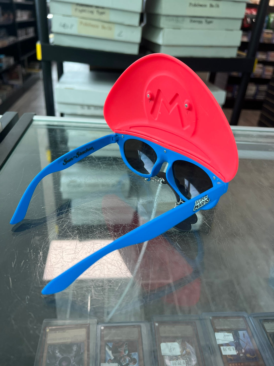Sun-Staches Super Mario Bros. Sunglasses For Kids with Built In Mustache & Hat UT72126