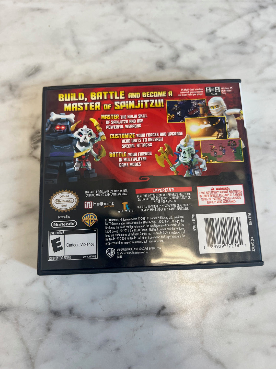 Lego Battles Ninjago Nintendo DS CASE ONLY NO GAME CO91224