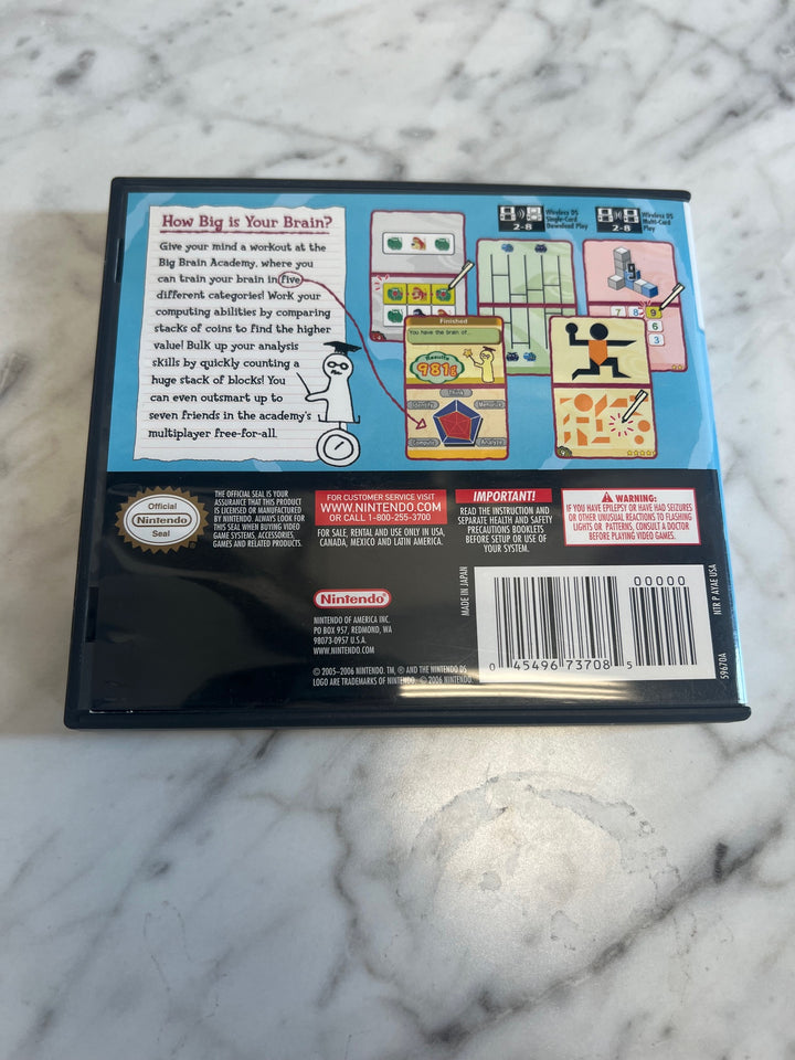 Big Brain Academy Nintendo DS CASE ONLY NO GAME CO91224