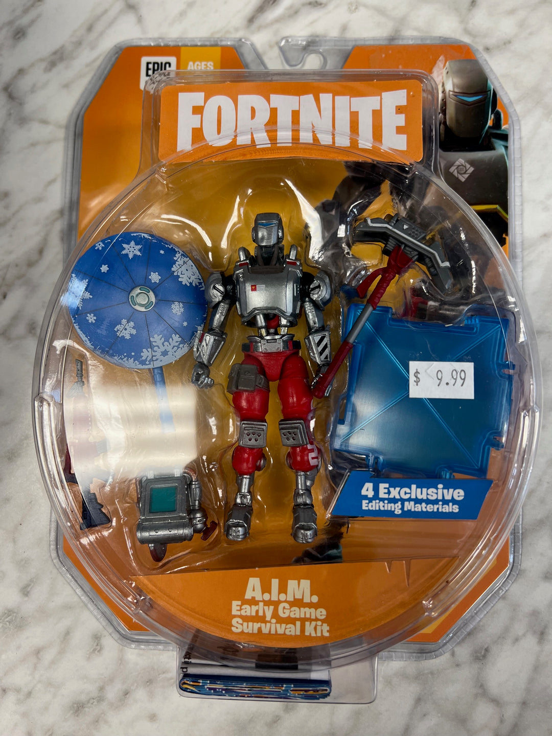 Jazwares Fortnite A.I.M. Early Game Survival Kit 4" Action Figure New Sealed N4425