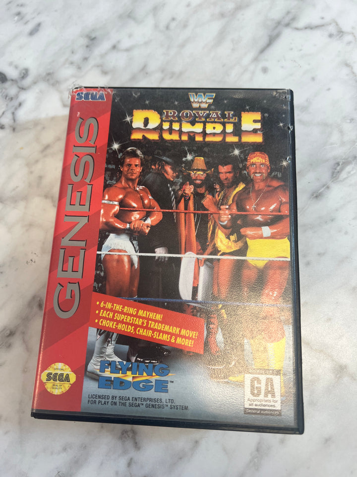 WWF Royal Rumble for Sega Genesis CASE and MANUAL ONLY CO91224