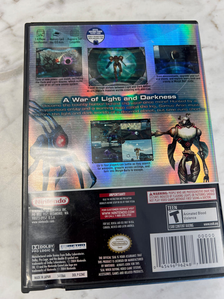 Metroid Prime 2 Echoes Nintendo Gamecube Case and Manual Only No Game DU62724